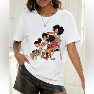 NWOT Women’s White Mother/Daughter Graphic T-Shirt Size: XXL